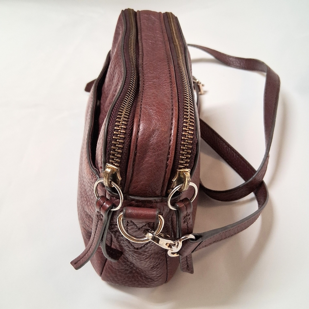 Fossil Brown Leather Crossbody Bag - Picture 3 of 10